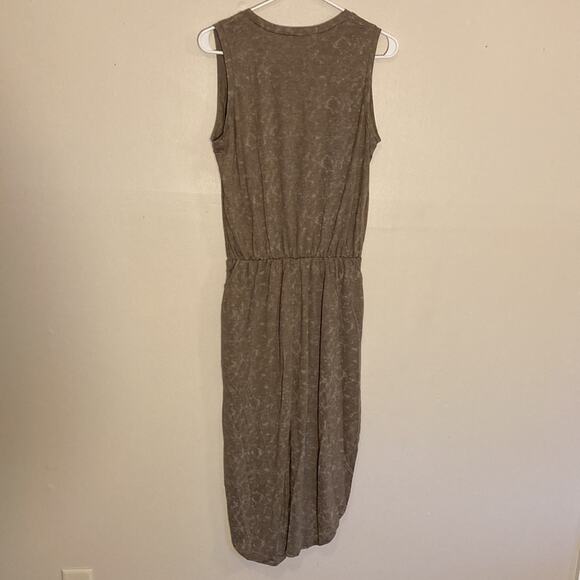 NWT Casual Lightweight Side Slit Dress w/ Pockets MOCHA Size: Small - Picture 8 of 8